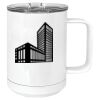 15 oz. White Vacuum Insulated Mug w/Slider Lid Thumbnail