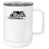 15 oz. White Vacuum Insulated Mug w/Slider Lid Thumbnail