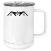 15 oz. White Vacuum Insulated Mug w/Slider Lid Thumbnail