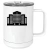15 oz. White Vacuum Insulated Mug w/Slider Lid Thumbnail