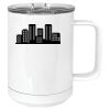 15 oz. White Vacuum Insulated Mug w/Slider Lid Thumbnail
