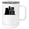 15 oz. White Vacuum Insulated Mug w/Slider Lid Thumbnail