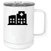 15 oz. White Vacuum Insulated Mug w/Slider Lid Thumbnail