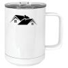 15 oz. White Vacuum Insulated Mug w/Slider Lid Thumbnail