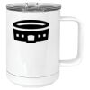 15 oz. White Vacuum Insulated Mug w/Slider Lid Thumbnail