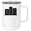 15 oz. White Vacuum Insulated Mug w/Slider Lid Thumbnail