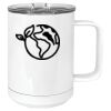15 oz. White Vacuum Insulated Mug w/Slider Lid Thumbnail