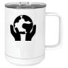 15 oz. White Vacuum Insulated Mug w/Slider Lid Thumbnail