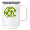 15 oz. White Vacuum Insulated Mug w/Slider Lid Thumbnail