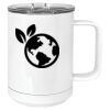 15 oz. White Vacuum Insulated Mug w/Slider Lid Thumbnail