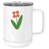 15 oz. White Vacuum Insulated Mug w/Slider Lid Thumbnail