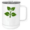 15 oz. White Vacuum Insulated Mug w/Slider Lid Thumbnail