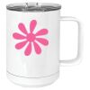 15 oz. White Vacuum Insulated Mug w/Slider Lid Thumbnail