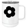 15 oz. White Vacuum Insulated Mug w/Slider Lid Thumbnail