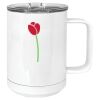 15 oz. White Vacuum Insulated Mug w/Slider Lid Thumbnail