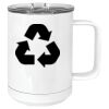 15 oz. White Vacuum Insulated Mug w/Slider Lid Thumbnail