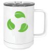 15 oz. White Vacuum Insulated Mug w/Slider Lid Thumbnail