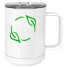 15 oz. White Vacuum Insulated Mug w/Slider Lid Thumbnail