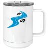 15 oz. White Vacuum Insulated Mug w/Slider Lid Thumbnail