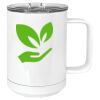 15 oz. White Vacuum Insulated Mug w/Slider Lid Thumbnail