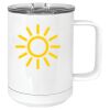 15 oz. White Vacuum Insulated Mug w/Slider Lid Thumbnail