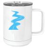 15 oz. White Vacuum Insulated Mug w/Slider Lid Thumbnail