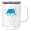 15 oz. White Vacuum Insulated Mug w/Slider Lid Thumbnail