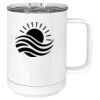15 oz. White Vacuum Insulated Mug w/Slider Lid Thumbnail