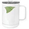 15 oz. White Vacuum Insulated Mug w/Slider Lid Thumbnail
