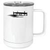 15 oz. White Vacuum Insulated Mug w/Slider Lid Thumbnail