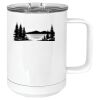 15 oz. White Vacuum Insulated Mug w/Slider Lid Thumbnail