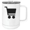 15 oz. White Vacuum Insulated Mug w/Slider Lid Thumbnail
