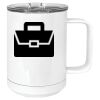 15 oz. White Vacuum Insulated Mug w/Slider Lid Thumbnail
