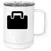 15 oz. White Vacuum Insulated Mug w/Slider Lid Thumbnail