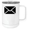 15 oz. White Vacuum Insulated Mug w/Slider Lid Thumbnail