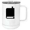 15 oz. White Vacuum Insulated Mug w/Slider Lid Thumbnail