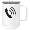 15 oz. White Vacuum Insulated Mug w/Slider Lid Thumbnail