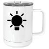 15 oz. White Vacuum Insulated Mug w/Slider Lid Thumbnail