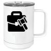 15 oz. White Vacuum Insulated Mug w/Slider Lid Thumbnail