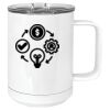 15 oz. White Vacuum Insulated Mug w/Slider Lid Thumbnail