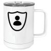 15 oz. White Vacuum Insulated Mug w/Slider Lid Thumbnail