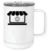 15 oz. White Vacuum Insulated Mug w/Slider Lid Thumbnail