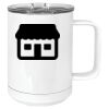 15 oz. White Vacuum Insulated Mug w/Slider Lid Thumbnail