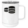 15 oz. White Vacuum Insulated Mug w/Slider Lid Thumbnail