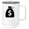 15 oz. White Vacuum Insulated Mug w/Slider Lid Thumbnail