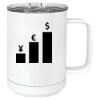 15 oz. White Vacuum Insulated Mug w/Slider Lid Thumbnail