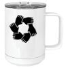 15 oz. White Vacuum Insulated Mug w/Slider Lid Thumbnail
