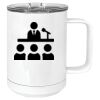 15 oz. White Vacuum Insulated Mug w/Slider Lid Thumbnail