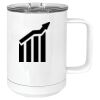 15 oz. White Vacuum Insulated Mug w/Slider Lid Thumbnail