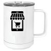 15 oz. White Vacuum Insulated Mug w/Slider Lid Thumbnail
